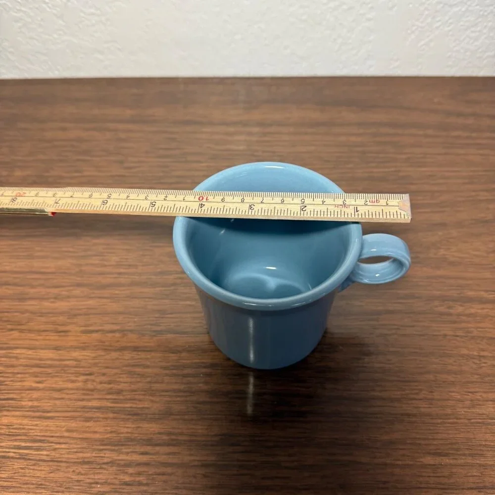 Fiesta Ware VTG Coffee Mug Periwinkle Blue Ring Handle 10oz Homer Laughlin HLC